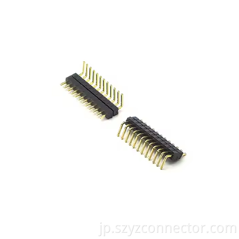 1.0mmピッチ ピンヘッダー ライトアングル H1.01.5 SQ0.3 12P-150P (4) 1.0mm Pitch Pin Header Right Angle H1.01.5 SQ0.3 12P-150P (4)